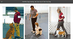 Desktop Screenshot of hamiltondogtraining.com