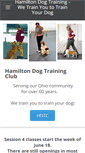 Mobile Screenshot of hamiltondogtraining.com